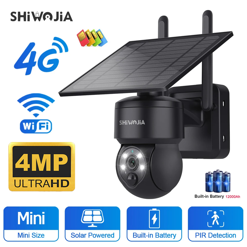 Solar Panel Tilt Mount - SHIWOJIA WIFI Wireless PTZ Solar Camera