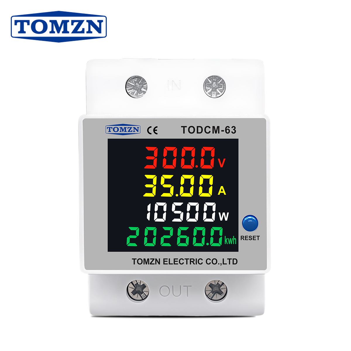 Renewable Energy Demonstration Kit - TOMZN DC Energy Meter 14-600V 63A