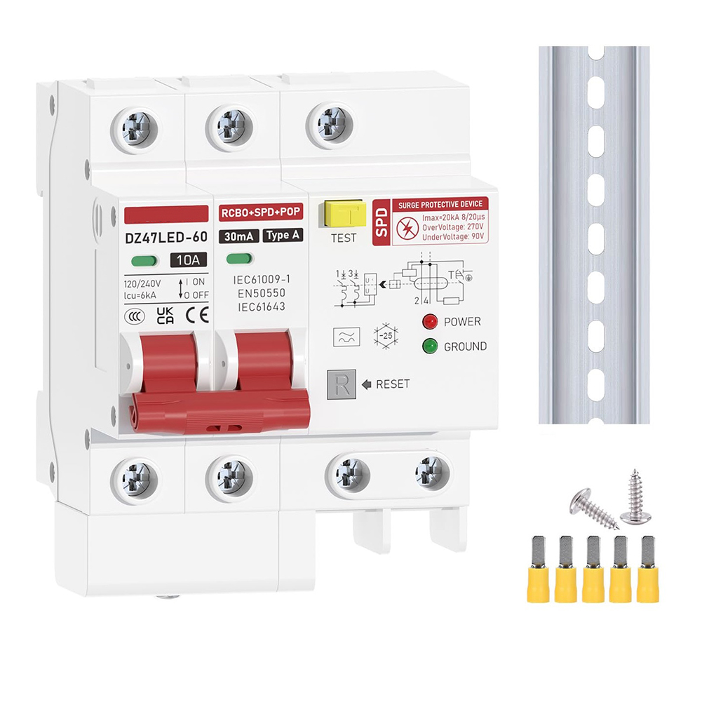 Din Rail Circuit Breaker - Overload Protection Residual Current Circuit Breaker