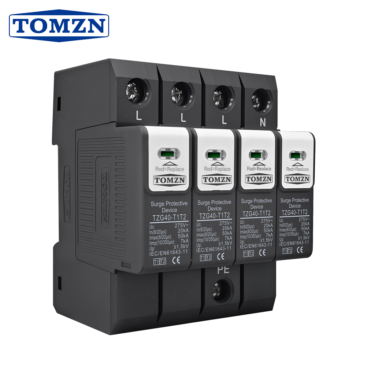 Din Rail Circuit Breaker - NEW Type T1 T2 2IN1 AC