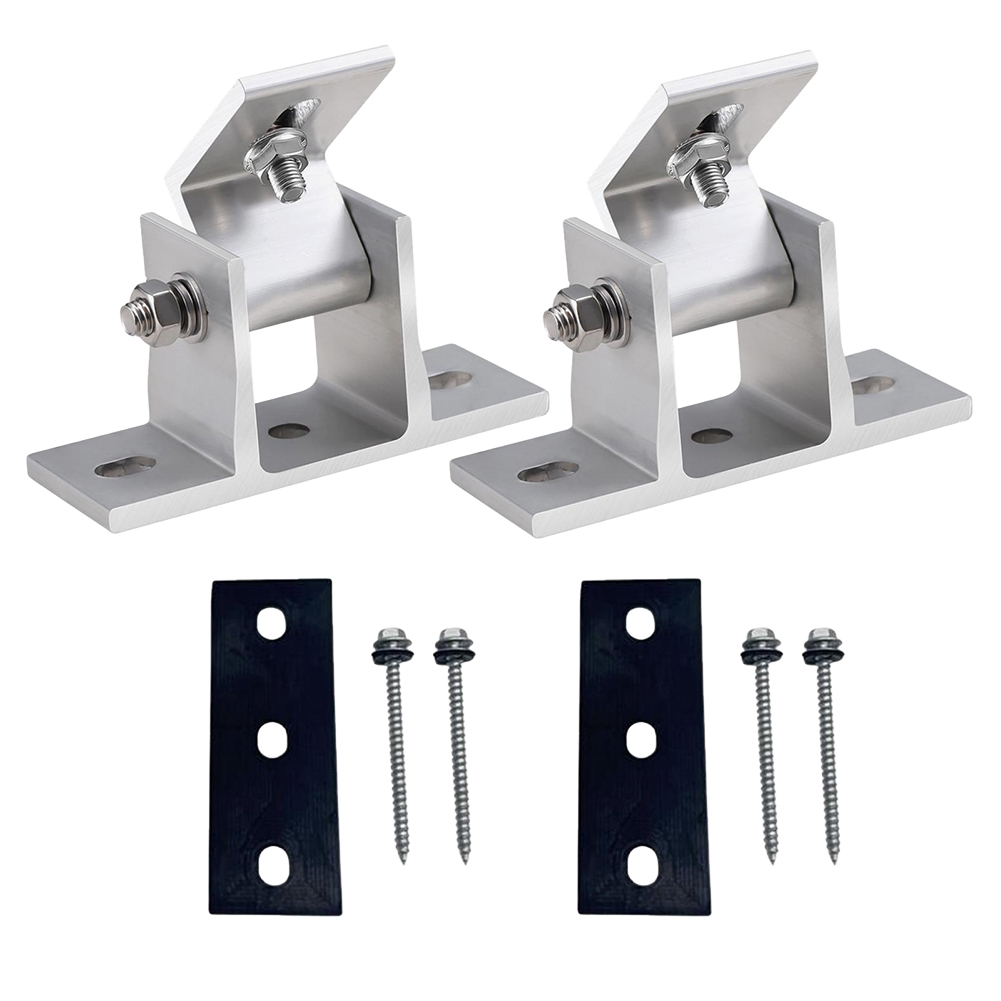 Solar Panel Tilt Mount - 2 Pcs Aluminum Solar Panel Brackets