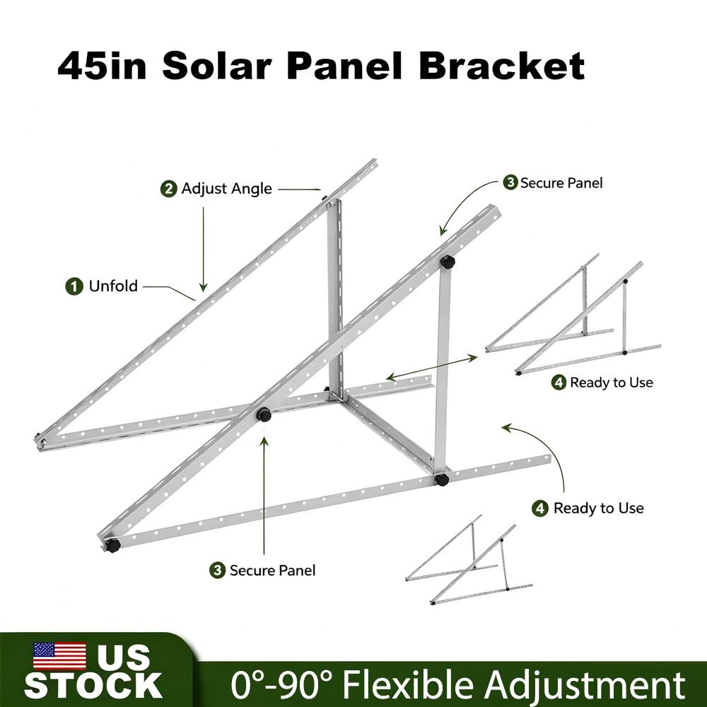 45in Solar Panel Ground Mounti - Solar Panel Tilt Mount recension och pris
