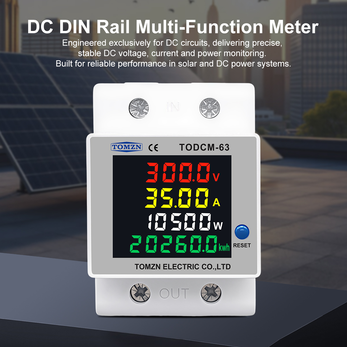 TOMZN DC Energy Meter 14-600V  - Renewable Energy Demonstration Kit recension och pris