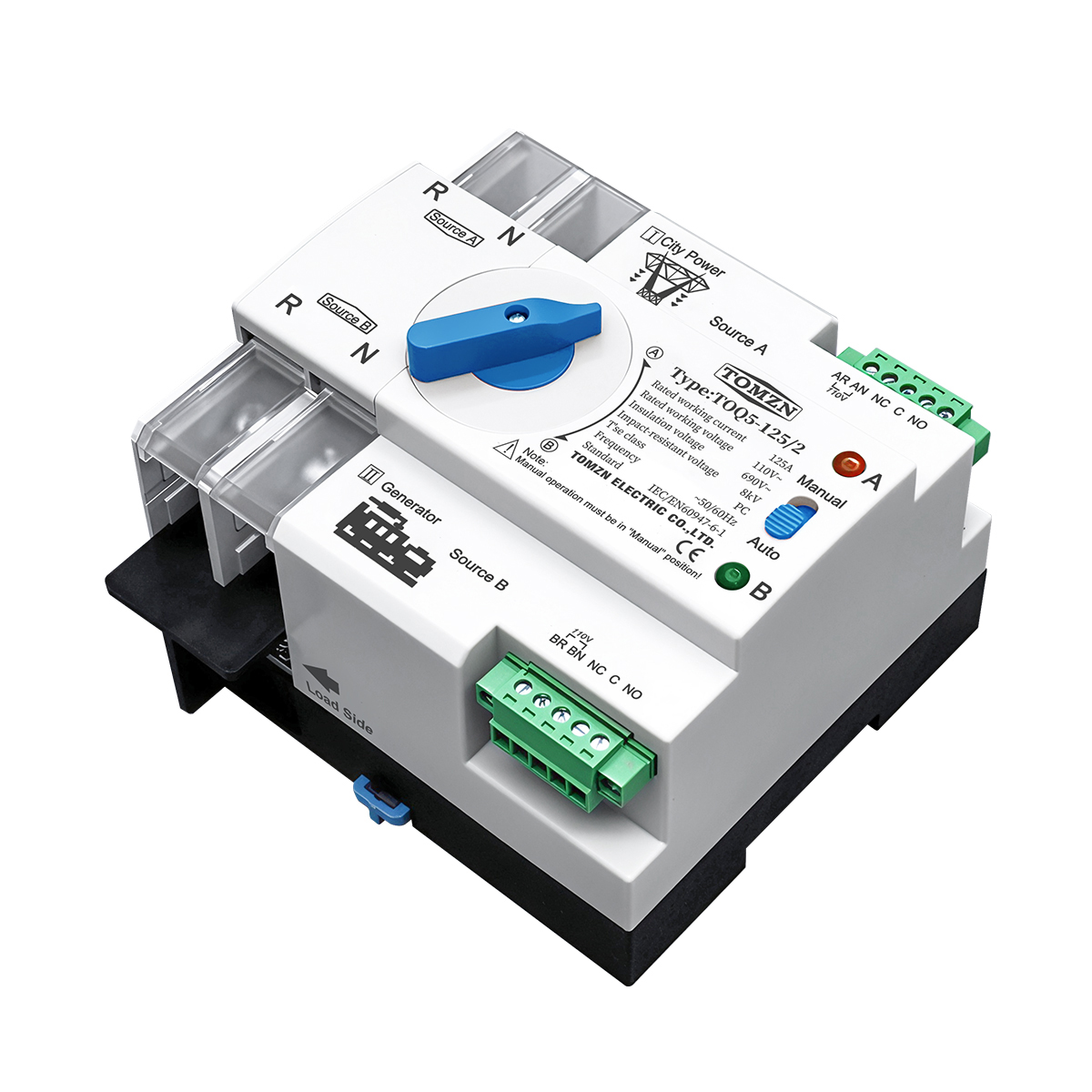 TOMZN Din Rail 2P 3P 4P ATS Du - Din Rail Circuit Breaker recension och pris