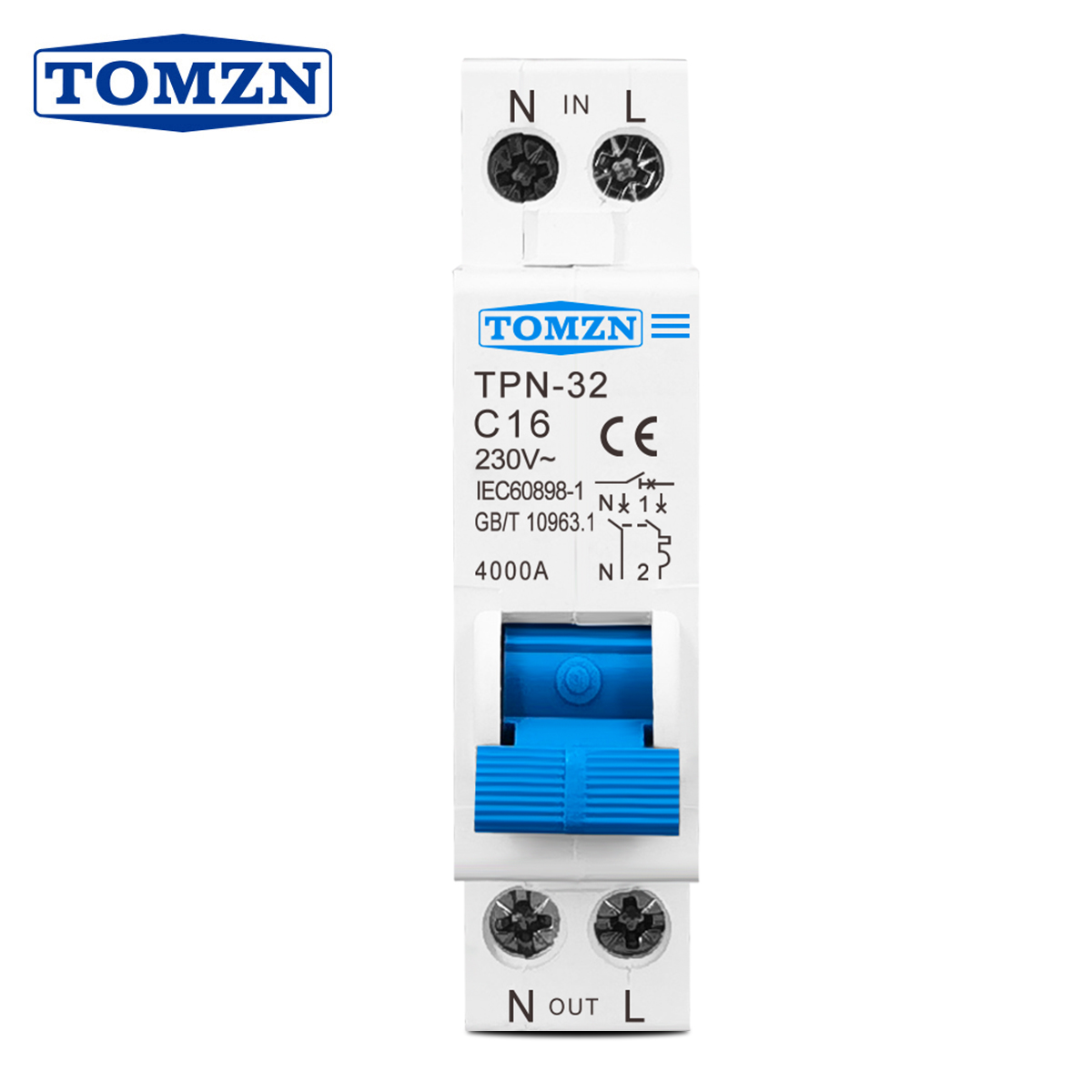 TOMZN TPN 1P+N Mini Circuit Br - Din Rail Circuit Breaker recension och pris