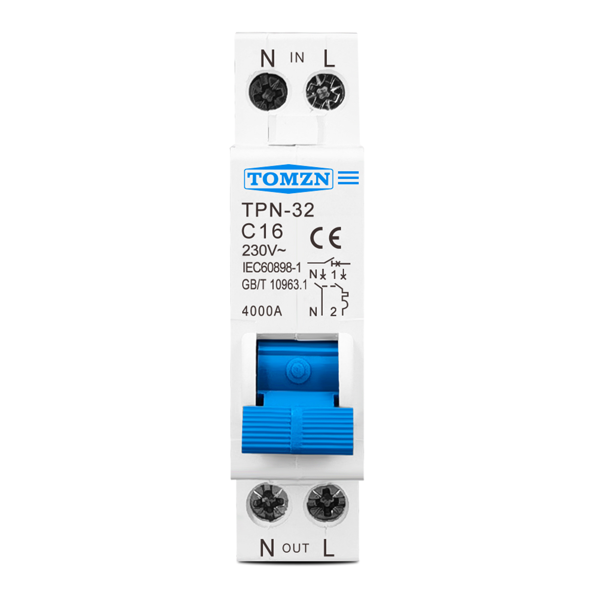TOMZN TPN 1P+N Mini Circuit Br - Din Rail Circuit Breaker recension och pris