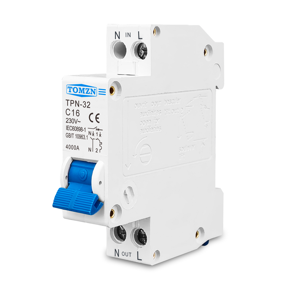 TOMZN TPN 1P+N Mini Circuit Br - Din Rail Circuit Breaker recension och pris