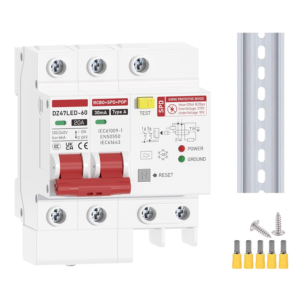 Overload Protection Residual C - Din Rail Circuit Breaker recension och pris