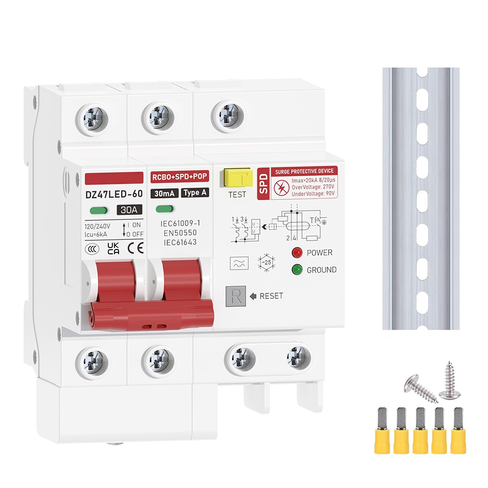 Overload Protection Residual C - Din Rail Circuit Breaker recension och pris