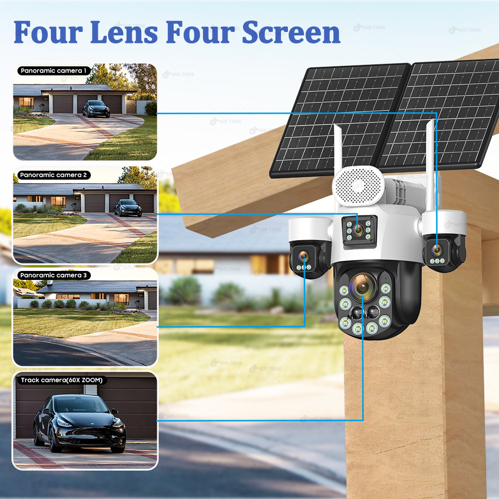 AOV Four Lens Outdoor Surveill - Solar Panel Tilt Mount recension och pris