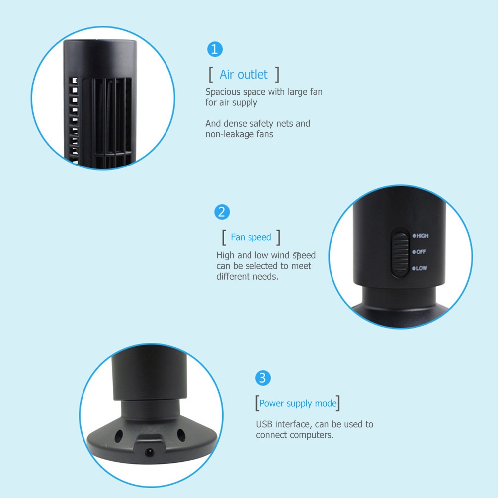 D9 Portable Air Cooler Vertica - Mini Wind Turbine Vertical recension och pris