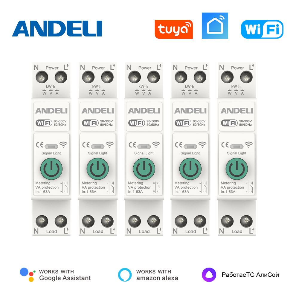 ANDELI TUYA WiFi Smart Circuit - Din Rail Circuit Breaker recension och pris