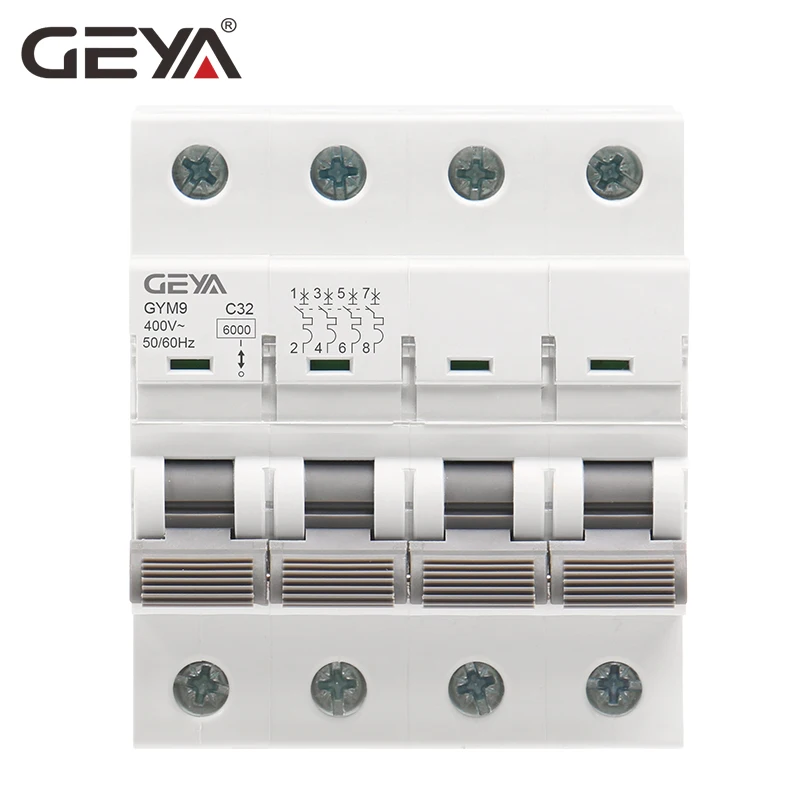 GEYA GYM9 4P MCB 6A-63A 6KA Br - Din Rail Circuit Breaker recension och pris