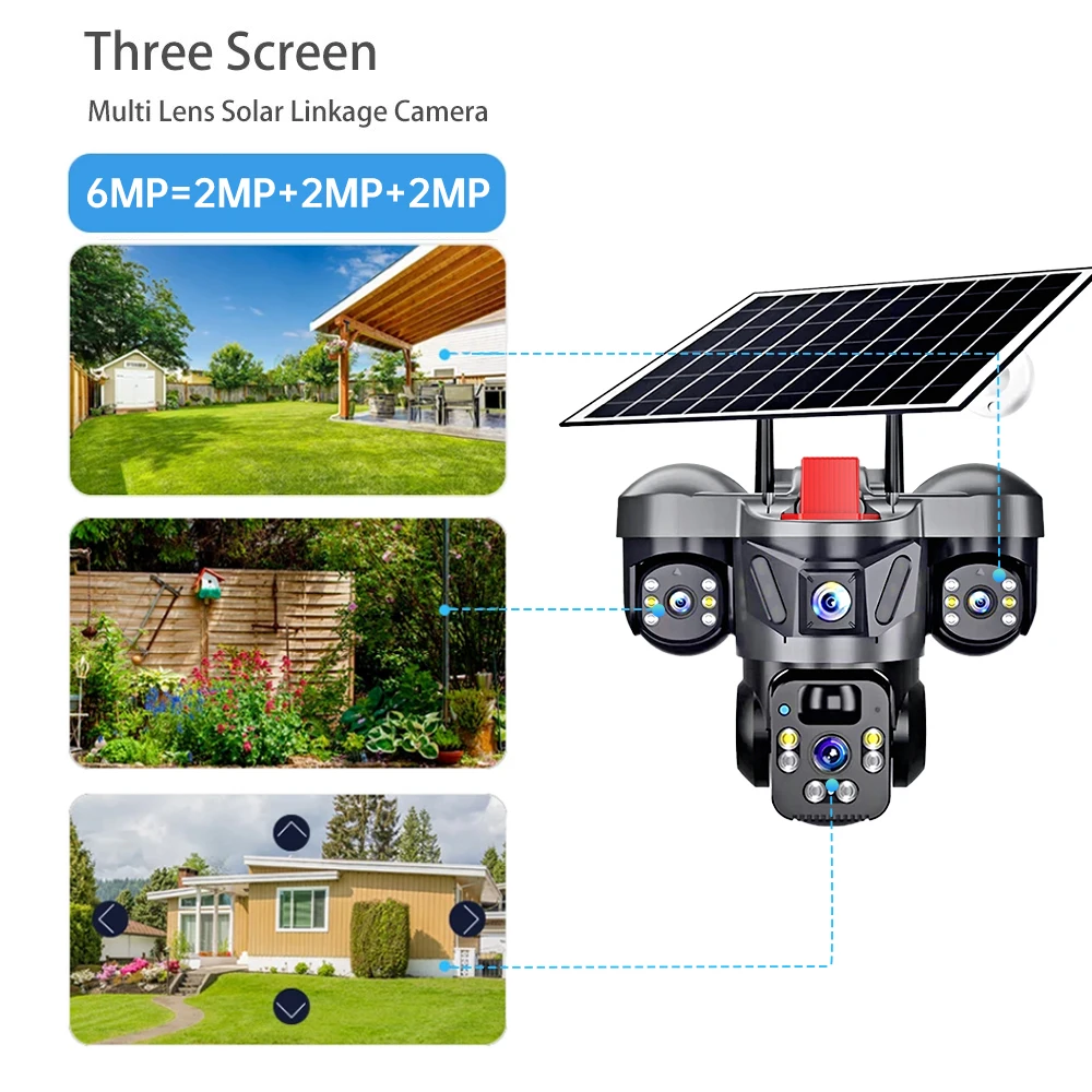 KERUI V380 Pro Outdoor PTZ 6MP - Solar Panel Tilt Mount recension och pris