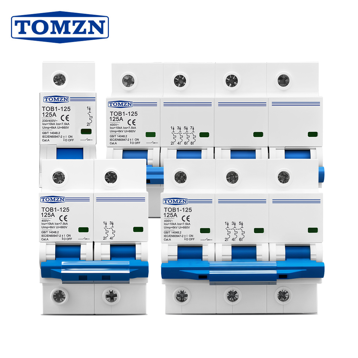1P 2P 3P 4P 400V AC High-curre - Din Rail Circuit Breaker recension och pris