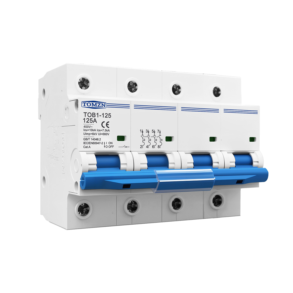 1P 2P 3P 4P 400V AC High-curre - Din Rail Circuit Breaker recension och pris
