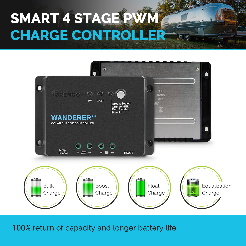 Renogy Wanderer Li 30A 12V PWM - Renogy Controller Wanderer recension och pris