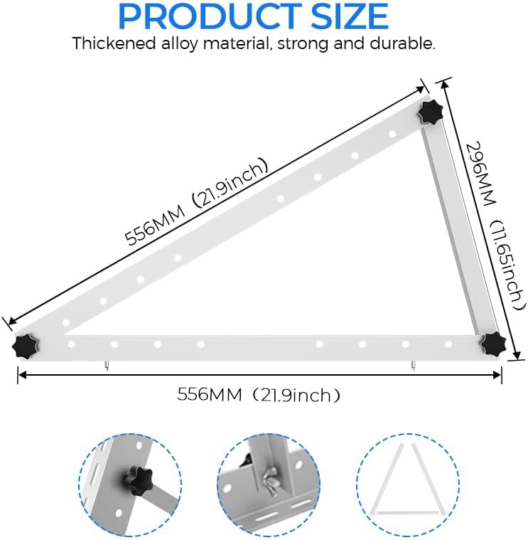 Premium 22in Adjustable Solar  - Solar Panel Tilt Mount recension och pris